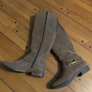 Crown Vintage Knee-high Vegan Distressed Boots